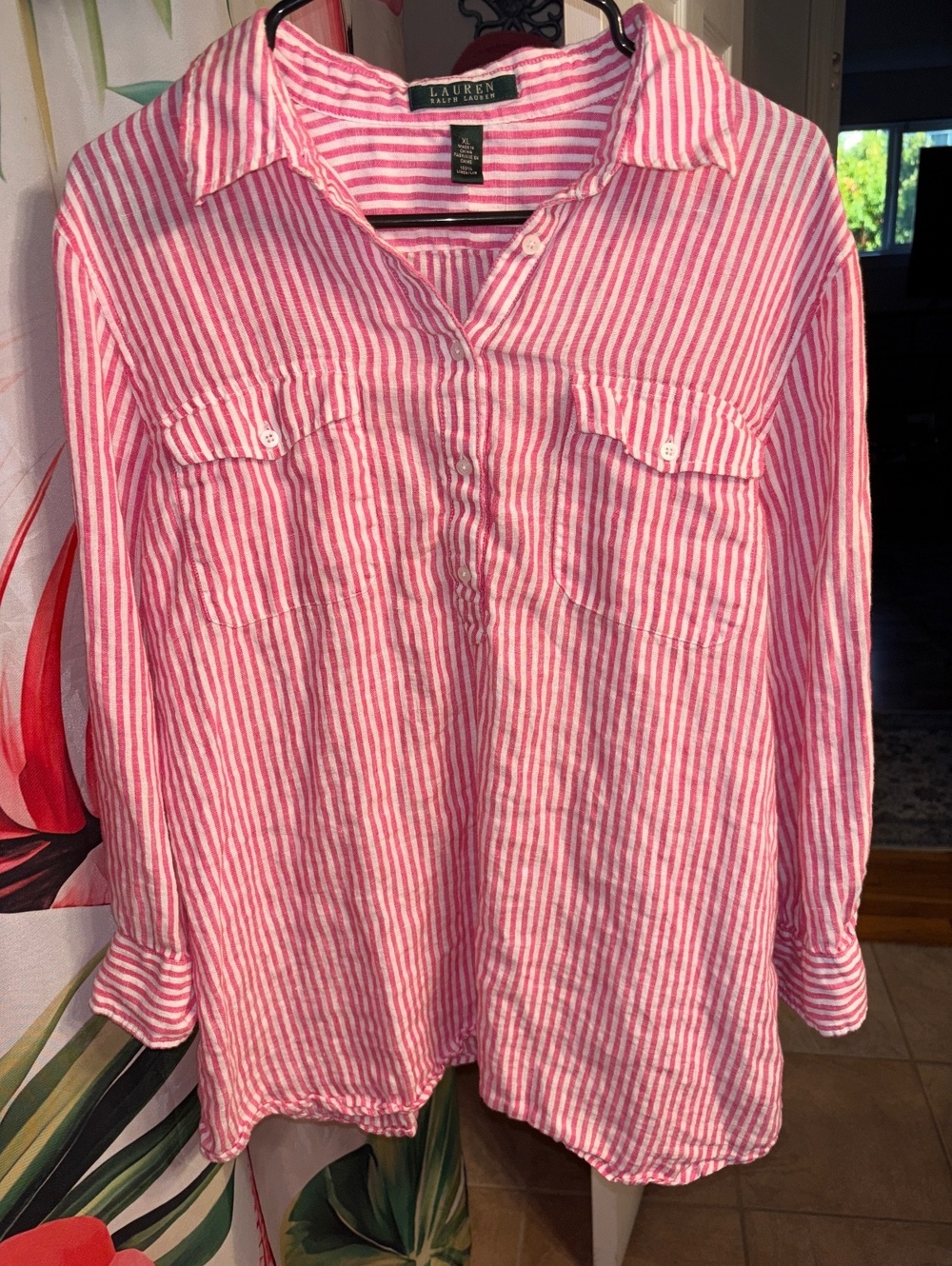 Ralph Lauren linen blouse size XL